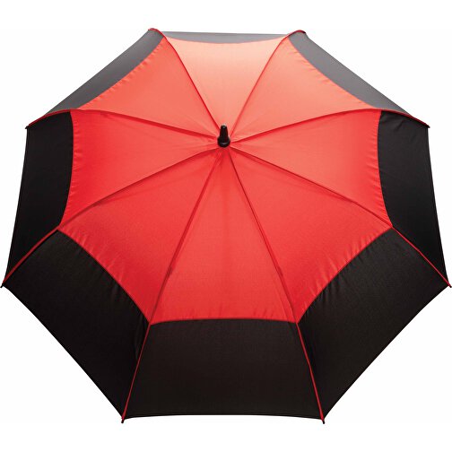 27' Impact AWARE™ RPET 190T Auto-Open Stormproof-Schirm, Rot , rot, PET - recycelt, 93,00cm (Höhe), Bild 2