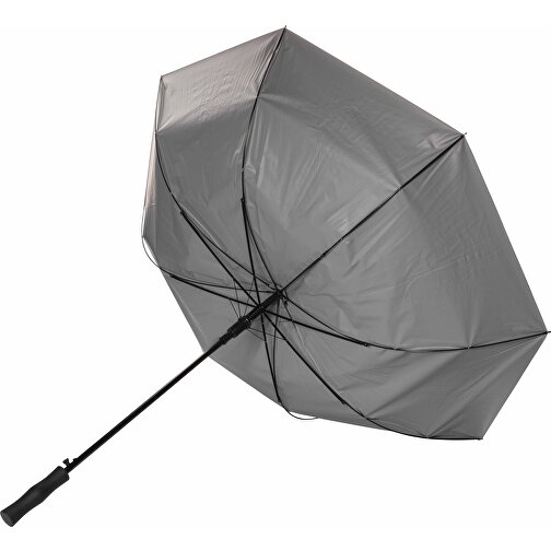 2' Impact AWARE™ RPET 190T Pongee Bi-Color Auto-Open-Schirm, Silber , silber, PET - recycelt, 90,50cm (Höhe), Bild 3