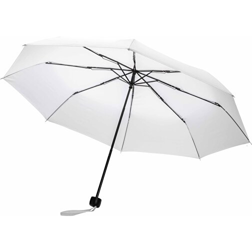20.5' Impact AWARE™ RPET 190T Mini-Schirm, Weiß , weiß, PET - recycelt, 56,00cm (Höhe), Bild 4