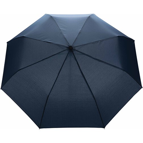 20.5' Impact AWARE™ RPET 190T Pongee Bambus Mini-Schirm, Navy Blau , navy blau, PET - recycelt, 58,00cm (Höhe), Bild 2
