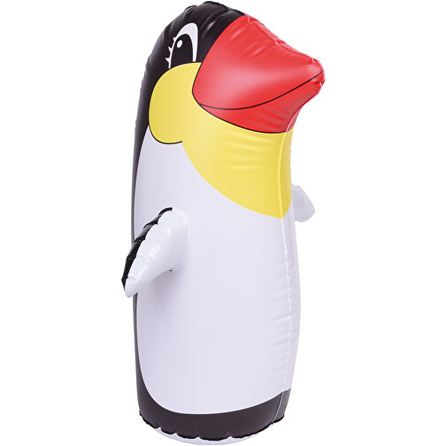 Aufblasbarer Wackel-Pinguin STAND UP , schwarz, weiß, 0,18 mm PVC, frei von Phthalaten, 65,00cm (Länge), Bild 1