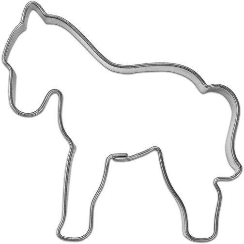 Backförmchen Single-Pack - Haustiere - Pferd 4/4-c, Lasergravur , individuell, Papier, Edelstahl, 7,50cm x 1,50cm x 6,00cm (Länge x Höhe x Breite), Bild 4