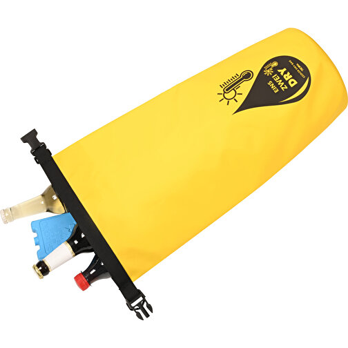TROIKA Outdoor-Rucksack 1-2-DRY BAG , Troika, gelb, schwarz, PVC, Tarpaulin (Plane), 50,00cm x 1,50cm x 30,00cm (Länge x Höhe x Breite), Bild 3