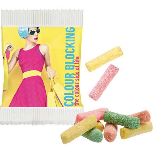 Mini HITSCHIES caramelle gommose sour MIX in sacchetto di carta, Immagine 1