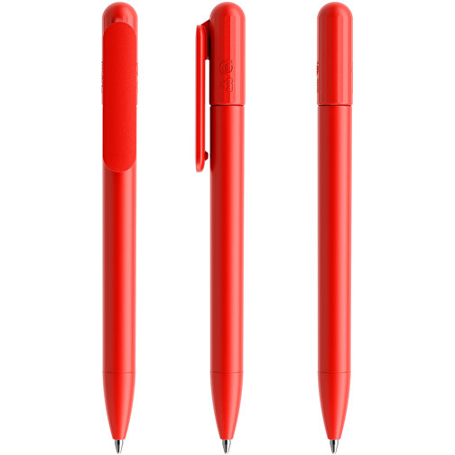 Prodir DS6S TMM Twist Kugelschreiber , Prodir, rot, Kunststoff, 12,46cm x 1,40cm (Länge x Breite), Bild 6
