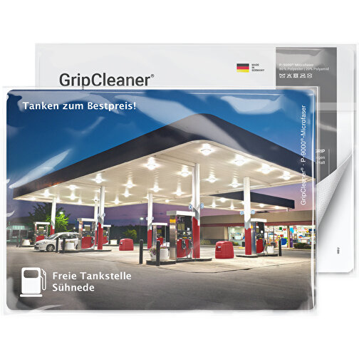 All-Inclusive GripCleaner® 4in1 Mousepad 21x15 Cm , Polyclean, individuell, P-9000®-Microfaser (80% Polyester | 20% Polyamid), 15,00cm x 21,00cm (Höhe x Breite), Bild 2