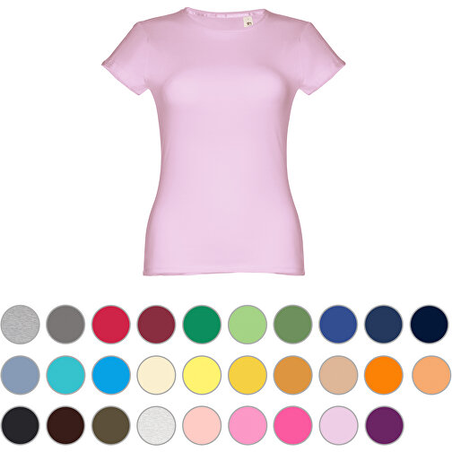THC SOFIA. Tailliertes Damen-T-Shirt , helllila, 100% Baumwolle, L, 64,00cm x 1,00cm x 47,00cm (Länge x Höhe x Breite), Bild 4