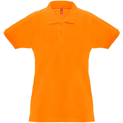 THC MONACO WOMEN. Damen Poloshirt , orange, Baumwolle, XL, 68,00cm x 1,00cm x 52,00cm (Länge x Höhe x Breite), Bild 1