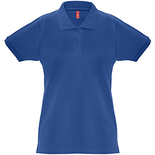 THC MONACO WOMEN. Damen Poloshirt , königsblau, Baumwolle, S, 62,00cm x 1,00cm x 43,00cm (Länge x Höhe x Breite), Bild 1