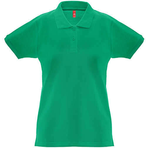 THC MONACO WOMEN. Damen Poloshirt , grün, Baumwolle, M, 64,00cm x 1,00cm x 46,00cm (Länge x Höhe x Breite), Bild 1