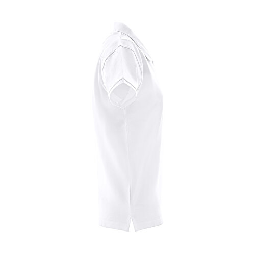 THC MONACO WOMEN WH. Kurzarm-Poloshirt Für Damen Aus Kardierter Baumwolle , weiß, Baumwolle, XXL, 70,00cm x 1,00cm x 55,00cm (Länge x Höhe x Breite), Bild 3