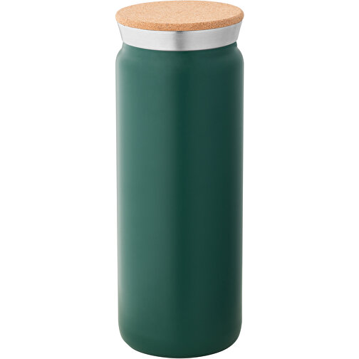 LAVINE 600. Isolierflasche 600ml , dunkelgrün, Kork. Edelstahl, 1,00cm (Höhe), Bild 1