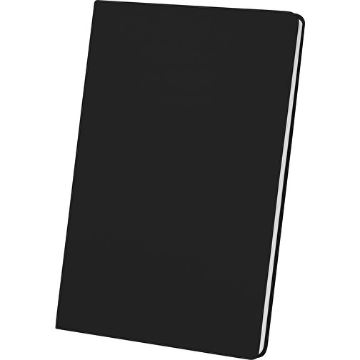 CRANE. A5-Notizblock Mit Wasserfestem Umschlag , schwarz, Steinpapier, 1,00cm (Höhe), Bild 1