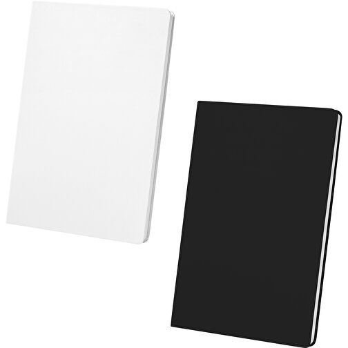 CRANE. A5-Notizblock Mit Wasserfestem Umschlag , schwarz, Steinpapier, 1,00cm (Höhe), Bild 4