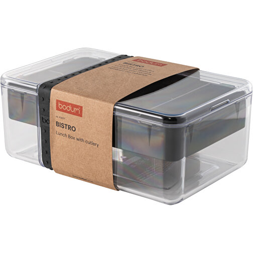 BISTRO LUNCH BOX. Frischhaltebox Aus Plastik Und Silicon , schwarz, Kunststoff,Silikon, , Bild 5