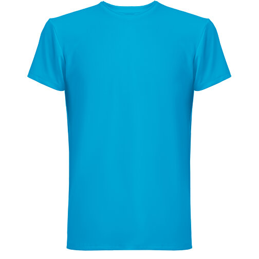 THC TUBE. T-Shirt Aus 100% Baumwolle , wasserblau, Polyester. Elastan, S, 70,50cm x 1,00cm x 51,50cm (Länge x Höhe x Breite), Bild 1