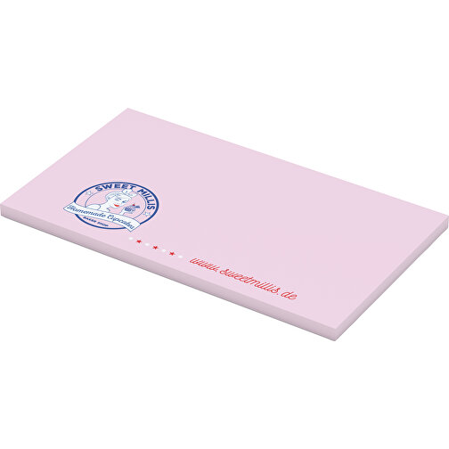 Karteczki samoprzylepne Plus Decor 125 x 72 mm, rózowe, Obraz 1
