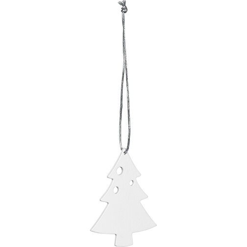 MORZINE. Weihnachtsfiguren Zum Aufhängen , weiß, Holz, 5,00cm (Höhe), Bild 1