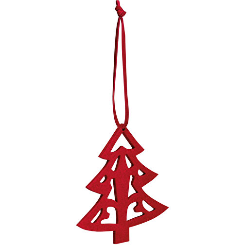 DARIO. Weihnachtsfiguren Zum Aufhängen , rot, Filz, 5,00cm (Höhe), Bild 1