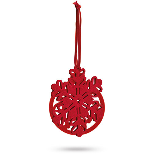 DARIO. Weihnachtsfiguren Zum Aufhängen , rot, Filz, 5,00cm (Höhe), Bild 3