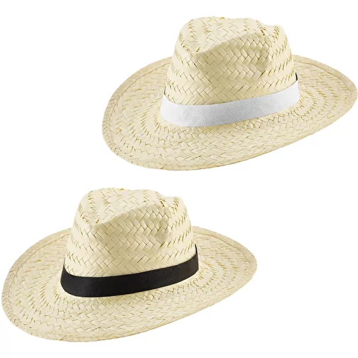 EDWARD POLI . Chapeau de paille en paille naturelle, Image 3