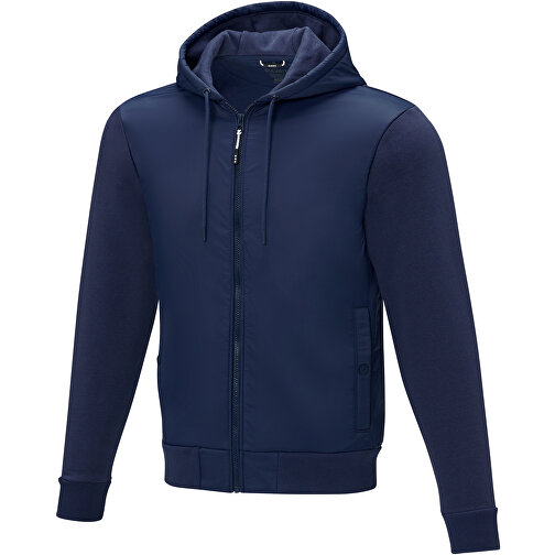 Darnell Hybridjacke Für Herren , navy, Dull cire 380T Woven 100% Nylon, 38 g/m2, Contrast fabric, Strick 60% Baumwolle, 40% Polyester, 345 g/m2, L, , Bild 1