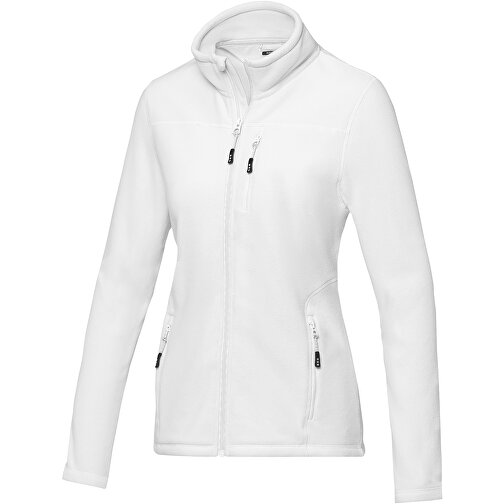 Amber GRS Recycelte Fleecejacke Für Damen , weiss, Microfleece 100% GRS zertifiziertes recyceltes Polyester, 174 g/m2, M, , Bild 1