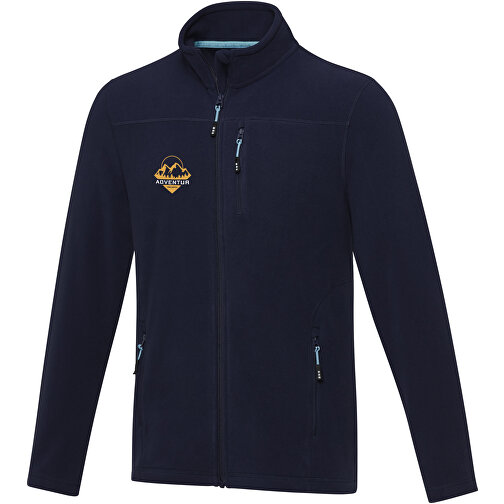 Amber GRS Recycelte Fleecejacke Für Herren , navy, Microfleece 100% GRS zertifiziertes recyceltes Polyester, 174 g/m2, M, , Bild 2