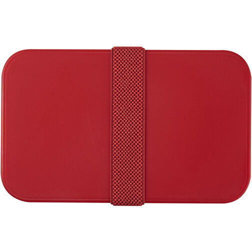 MIYO Doppel-Lunchbox , rot / weiß / rot, PP Kunststoff, 18,00cm x 11,30cm x 11,00cm (Länge x Höhe x Breite), Bild 6