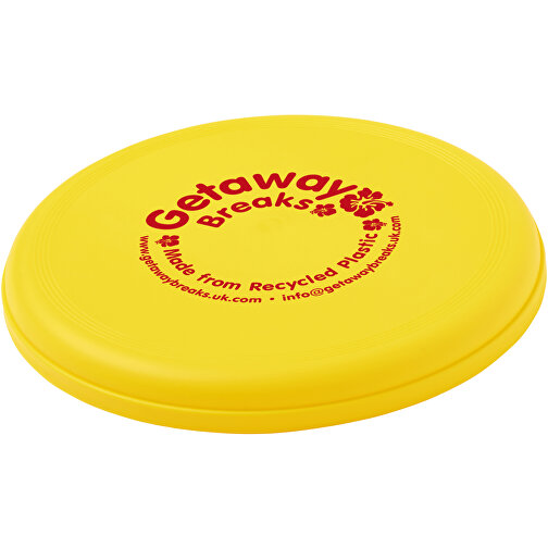 Orbit Frisbee Aus Recyceltem Kunststoff , gelb, Recycelter PP Kunststoff, 2,00cm (Höhe), Bild 2