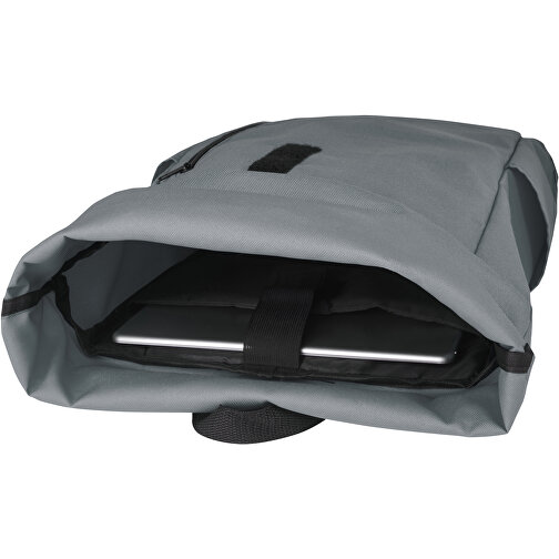 Byron plecak na laptopa 15,6 cala z tworzywa RPET z certyfikatem GRS z zawijanym zamknięciem, 18 l, Obraz 5