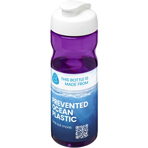 Bouteille de sport H2O Active® Eco Base 650ml avec couvercle à bascule, Image 2