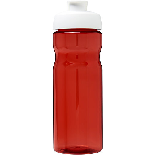 H2O Active® Eco Base 650 Ml Sportflasche Mit Klappdeckel , rot / weiss, PCR Kunststoff, PP Kunststoff, 22,10cm (Höhe), Bild 3