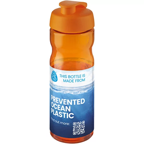 Bouteille de sport H2O Active® Eco Base 650ml avec couvercle à bascule, Image 2