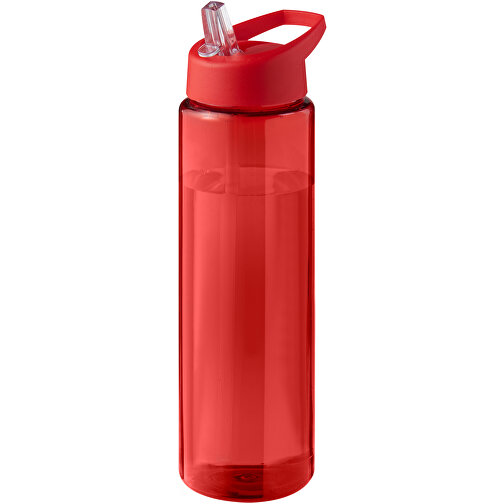 H2O Active® Eco Vibe 850 Ml Sportflasche Mit Ausgussdeckel , rot / rot, PCR Kunststoff, 72% PP Kunststoff, 17% SAN Kunststoff, 11% PE Kunststoff, 24,20cm (Höhe), Bild 1