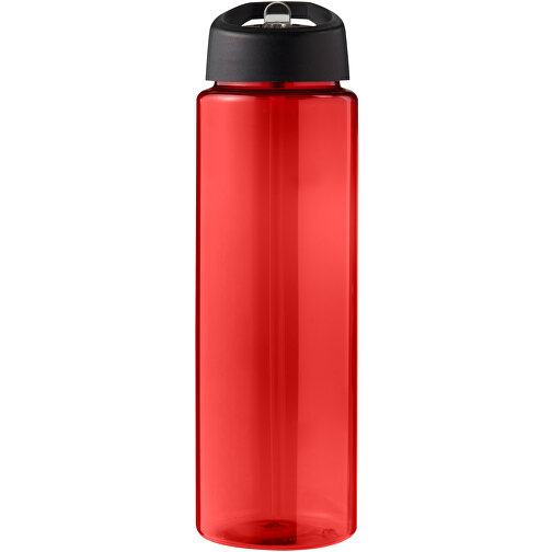 H2O Active® Eco Vibe 850 Ml Sportflasche Mit Ausgussdeckel , rot / schwarz, PCR Kunststoff, 72% PP Kunststoff, 17% SAN Kunststoff, 11% PE Kunststoff, 24,20cm (Höhe), Bild 3