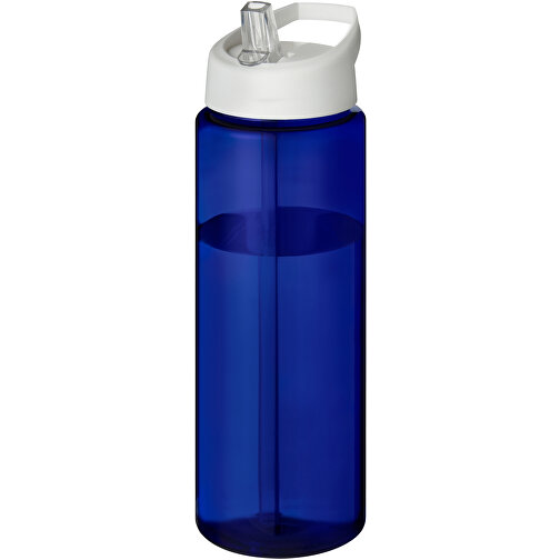 H2O Active® Eco Vibe 850 Ml Sportflasche Mit Ausgussdeckel , blau / weiß, PCR Kunststoff, 72% PP Kunststoff, 17% SAN Kunststoff, 11% PE Kunststoff, 24,20cm (Höhe), Bild 1
