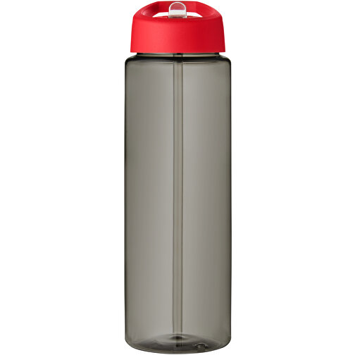 H2O Active® Eco Vibe 850 Ml Sportflasche Mit Ausgussdeckel , kohle / rot, PCR Kunststoff, 72% PP Kunststoff, 17% SAN Kunststoff, 11% PE Kunststoff, 24,20cm (Höhe), Bild 3