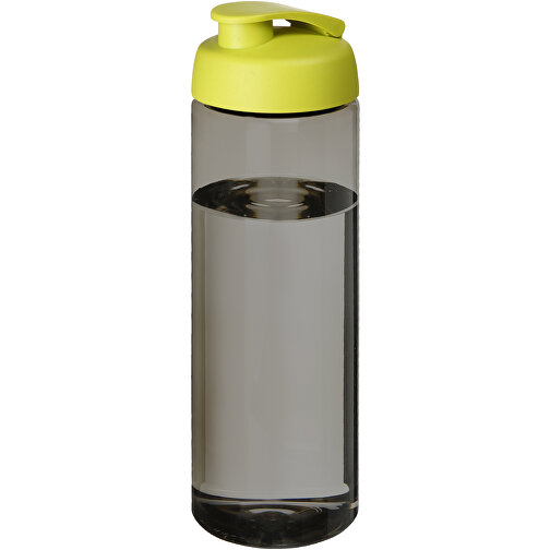 H2O Active® Eco Vibe 850 Ml Sportflasche Mit Klappdeckel , kohle / limone, PCR Kunststoff, PP Kunststoff, 24,40cm (Höhe), Bild 1