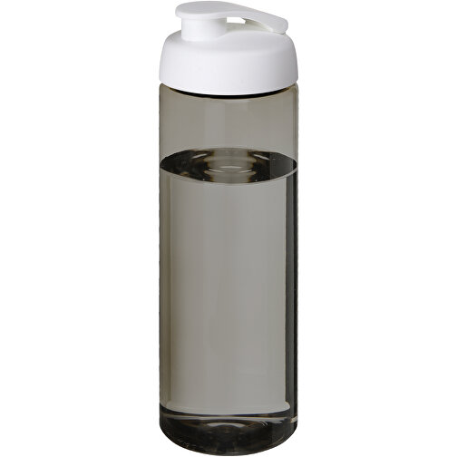 H2O Active® Eco Vibe 850 Ml Sportflasche Mit Klappdeckel , kohle / weiß, PCR Kunststoff, PP Kunststoff, 24,40cm (Höhe), Bild 1
