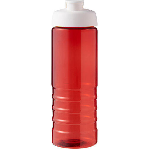 H2O Active® Eco Treble 750 Ml Sportflasche Mit Stülpdeckel , rot / weiß, PCR Kunststoff, PP Kunststoff, 23,10cm (Höhe), Bild 3