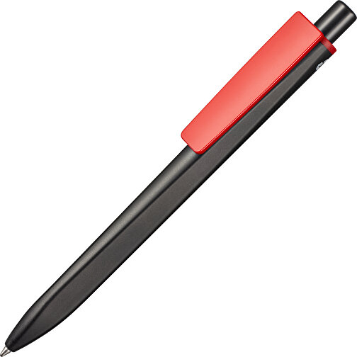 Kugelschreiber RIDGE SCHWARZ RECYCLED , Ritter-Pen, schwarz recycled/rot recycled, ABS-Kunststoff, 141,00cm (Länge), Bild 2