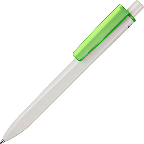 Kugelschreiber RIDGE GRAU RECYCLED , Ritter-Pen, grau recycled/grün recycled, ABS-Kunststoff, 141,00cm (Länge), Bild 2