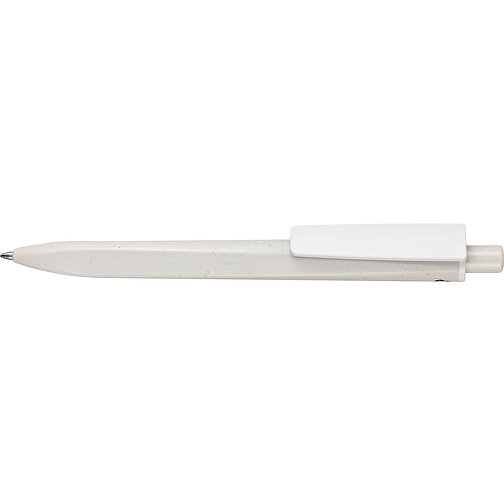Kugelschreiber RIDGE GRAU RECYCLED , Ritter-Pen, grau recycled/weiß recycled, ABS-Kunststoff, 141,00cm (Länge), Bild 3