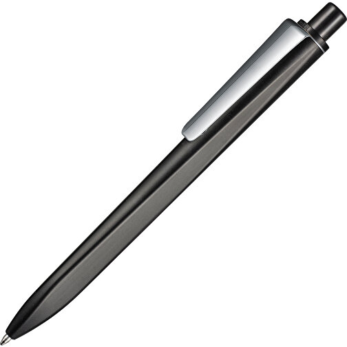 Kugelschreiber RIDGE M , Ritter-Pen, schwarz, ABS u. Metall, 14,10cm (Länge), Bild 2