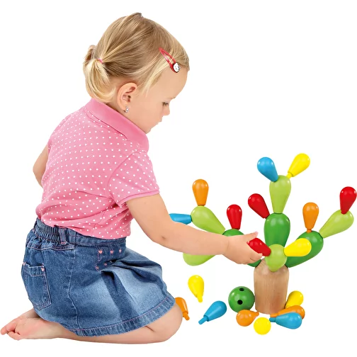 Gioco di equilibrio Cactus colorato, Immagine 3
