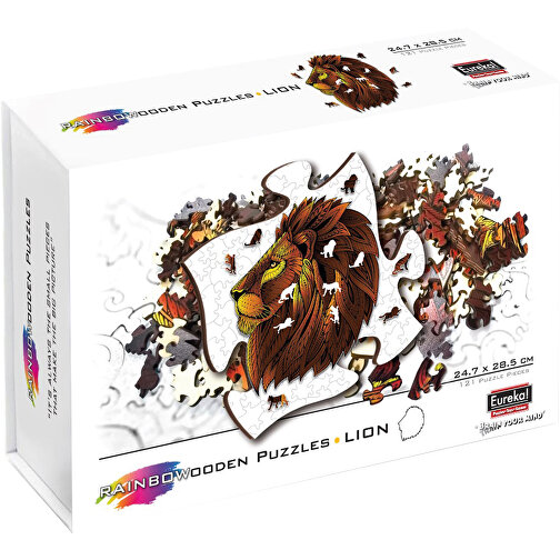 Rainbow Wooden Puzzle Lion (Löwe) 121tlg. , , 30,00cm x 0,50cm x 25,00cm (Länge x Höhe x Breite), Bild 5