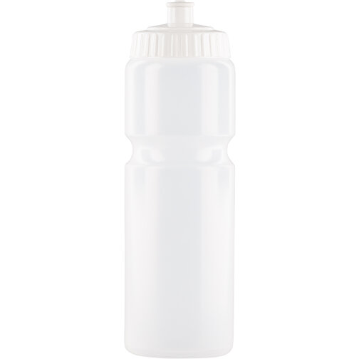 Sportflasche 750ml - Bioplastik , Green&Good, weiß, Biokunststoff, 23,00cm (Höhe), Bild 1