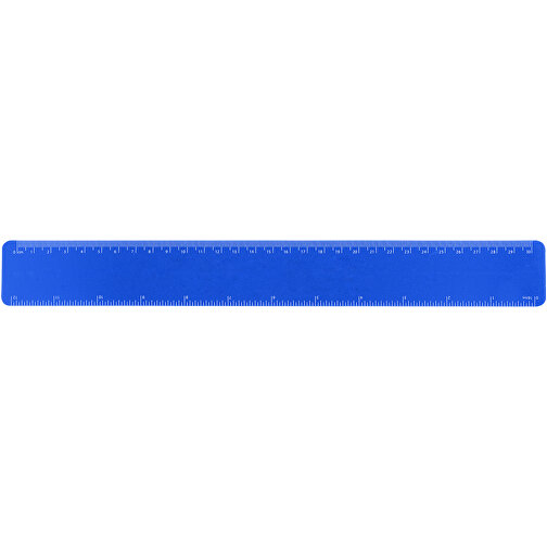 Recyclinglineal Flexi 30cm   - Recycelt , Green&Good, blau, recycelter Kunststoff, 34,00cm x 0,05cm x 3,80cm (Länge x Höhe x Breite), Bild 1
