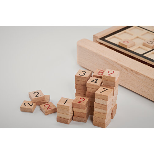 Sudoku , holzfarben, Holz, 22,50cm x 3,10cm x 23,50cm (Länge x Höhe x Breite), Bild 12